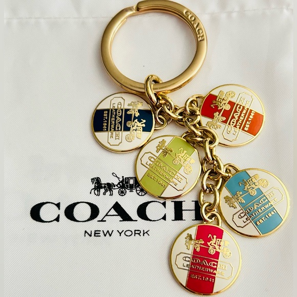 RARE Coach 1941 LeatherWare Charm Keychain/ Bag Charm - Picture 2 of 8